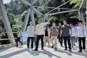 Gubsu Bobby Nasution Resmikan Jembatan Aek Sipange,Tapsel 