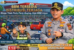 Kapolres Simalungun Tegaskan Stok BBM Aman 21 Hari