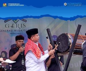 Bupati Karo Tabuh Bedug, Buka Tabuh Bambu dan Bedug Festival ke-18 di Berastagi