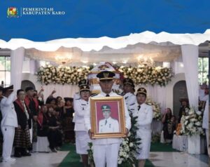 Bupati Karo Hadiri Upacara Adat dan Pelepasan Jenazah Camat Kutabuluh