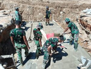 Satgas Kodam I/BB Tuntaskan Pembangunan Jembatan Perintis