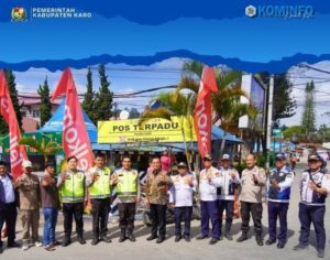 Bupati Karo Kunjungi Pos Terpadu Idul Fitri 1447 H