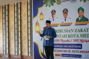 Walikota Medan Salurkan Zakat ASN Pemko Medan