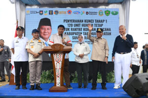 Wagubsu Dampingi Mendagri dan Menteri PKP, Tinjau Huntap Tapsel