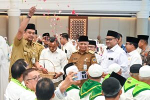 Tepung Tawari JCH, Bobby Nasution: Jaga Kesehatan, Kekompakan, dan Nama Baik Sumut
