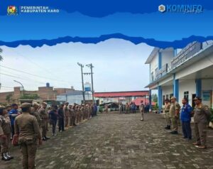 Kasat Pol PP Kabupaten Karo Pimpin Apel Pagi, Tekankan Disiplin dan Penegakan Perda
