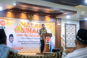 Walikota Rico Waas Hadiri Halal Bihalal PKS Kota Medan