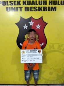 Polsek Kualuh Hulu Tangkap Pengedar Sabu di Desa Londut Labura
