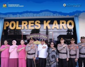 Bupati Karo Hadiri Upacara Perubahan Nomenklatur Polres Tanah Karo Jadi Polres Karo