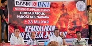 Dana Umat Katolik Paroki Aek Nabara di BNI Belum Pulih, Tetap Tunggu Kepastian Hukum