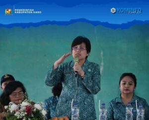 Ketua TP PKK Karo Pimpin Pembinaan UP2K di Desa Mulawari untuk Dongkrak Ekonomi Keluarga