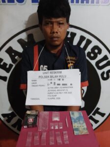 Polsek Bilah Hulu Tangkap Pengedar Sabu di Sekolah SD Perbaungan