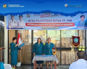 Roswitha Bukit Lantik Ketua TP PKK Kecamatan Kabanjahe dan Berastagi
