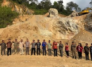 Tim Gabungan Sidak Tambang Dolomit di Desa Mardingding