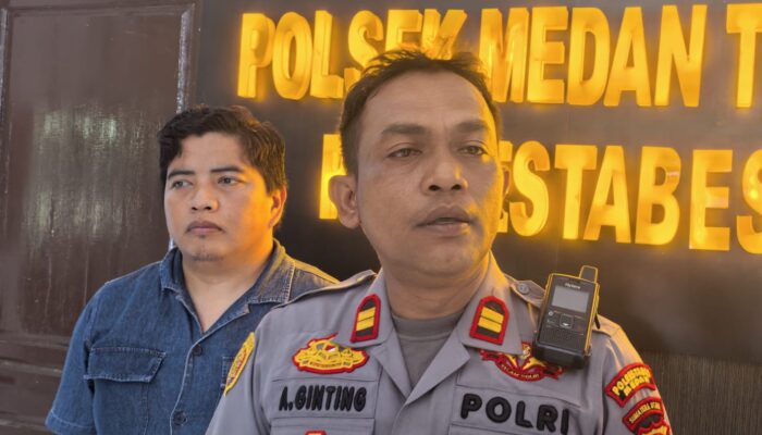 Viral Spanduk Curhat Kehilangan, Kapolsek Medan Tuntungan Langsung Cek TKP