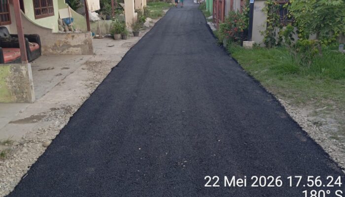 Warga Marelan Terjawab, Jalan Gang Rahayu Baru Kini Mulus