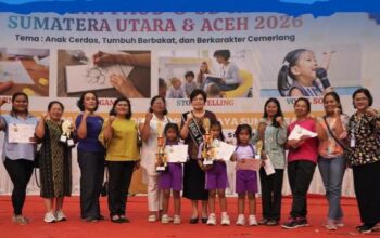 Roswitha Bukit Hadiri Lomba Seni PAUD dan SD Tingkat Sumut-Aceh 2026