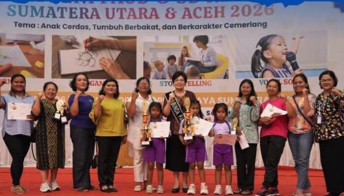 Roswitha Bukit Hadiri Lomba Seni PAUD dan SD Tingkat Sumut-Aceh 2026