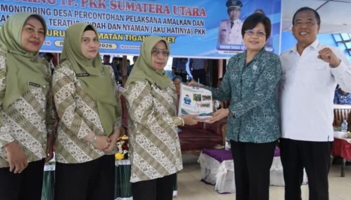 Bupati Karo Sambut Tim Monitoring TP PKK Provinsi Sumatera Utara di Desa Temburun