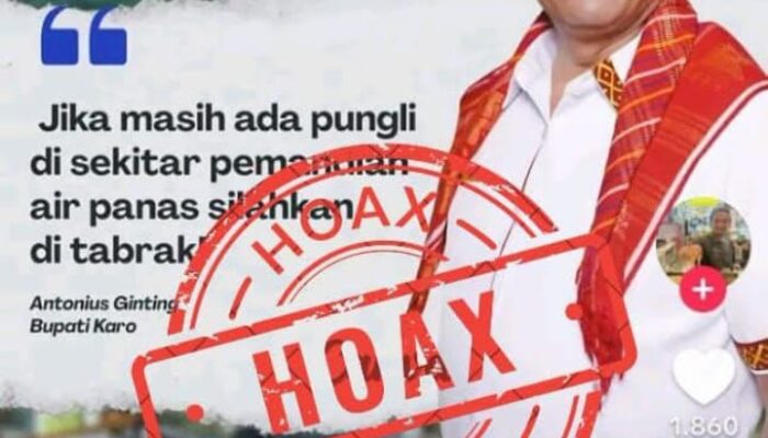 Klarifikasi Hoaks, Bupati Karo Tidak Pernah Menyerukan Aksi Tabrak Pelaku Pungli di Pemandian Air Panas