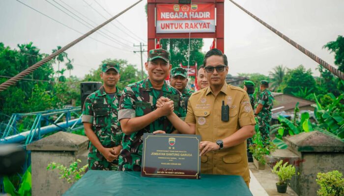 Pangdam I/BB dan Walikota Medan Resmikan Jembatan Perintis Garuda, Hubungkan Kembali Medan Polonia-Johor-Maimun