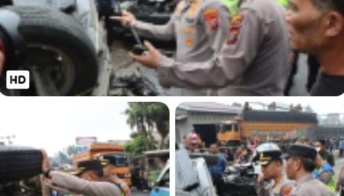 Tabrakan Beruntun di Sibolangit, Polisi Bergerak Cepat Evakuasi Korban dan Pulihkan Arus Lalu Lintas