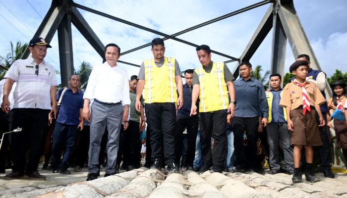 Bobby Nasution Pastikan Pembangunan Jalan dan Jembatan Jalur Barat Nisel-Nisbar Mulai Agustus