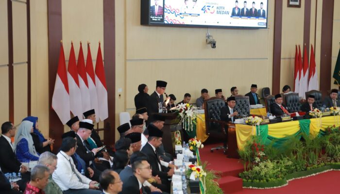 Ketua DPRD Wong Chun Sen Pimpin Paripurna Istimewa HUT ke-436 Kota Medan