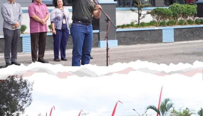 Pemkab Karo Gelar Gerak Jalan Tingkat SD dan SMP, Meriahkan HUT Ke-81 RI