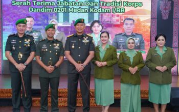 Pangdam I/BB Pimpin Sertijab, Letkol Inf Fernando Batubara, Dandim 0201/Medan yang Baru