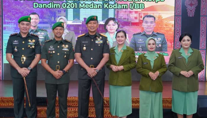 Pangdam I/BB Pimpin Sertijab, Letkol Inf Fernando Batubara, Dandim 0201/Medan yang Baru