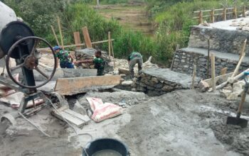 Jembatan Beton Aek Maranti Rampung, Akses Ratusan Warga  Lancar