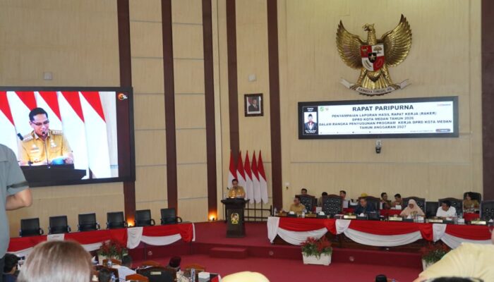 Selaraskan Arah Kebijakan 2027, Walikota Medan Sebut Hasil Rapat Kerja DPRD Sebagai Navigator Pembangunan Kota Medan