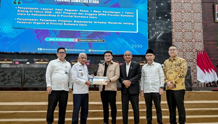 Pemprovsu Siap Tindaklanjuti Aspirasi Masyarakat Hasil Reses DPRD Sumut