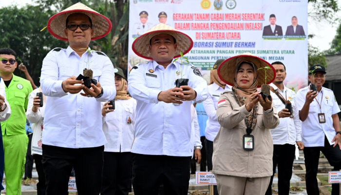 Peluncuran Kampus Mandiri Pangan, Pj Sekdaprovsu Dorong Perguruan Tinggi Jadi Contoh Pemanfaatan Lahan