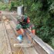 Kodim 0207/Simalungun Pembangunan Jembatan Bah Boluk,  Mendekati 50%