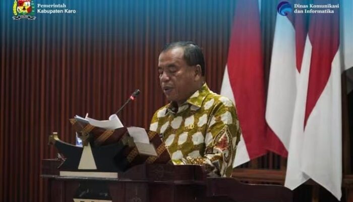 Bupati Karo Sampaikan Nota Penjelasan Atas Empat Ranperda di Rapat Paripurna