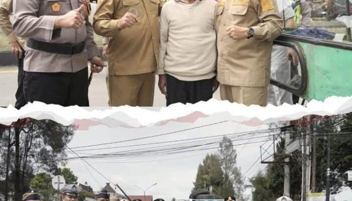 Bupati Antonius Ginting, Hadiri Apel Gelar Pasukan Ops Patuh Toba Kabupaten Karo 2026